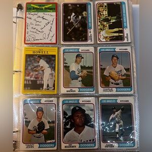 Vintage LA Dodgers Baseball Cards